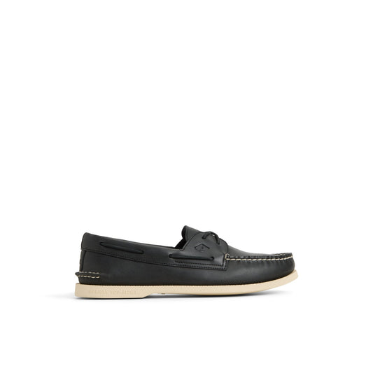 Sperry Authentic Original 2-Eye Cross Lace Boat Shoe Black