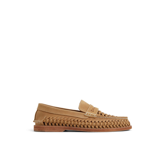 Sperry Gold Cup Woven Penny Loafer Tan