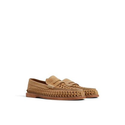 Sperry Gold Cup Woven Penny Loafer Tan