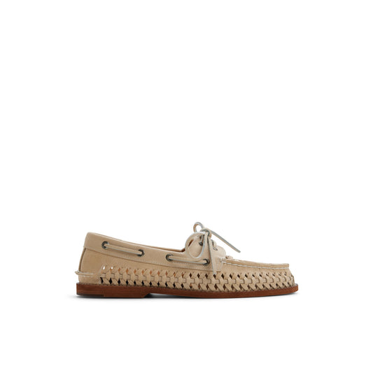 Sperry Gold Cup Authentic Original 2-Eye Woven Light beige