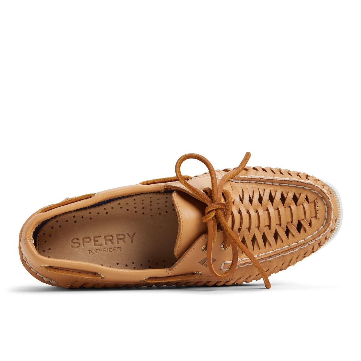 Sperry Authentic Original 2 Eye Woven Boat Shoe Tan
