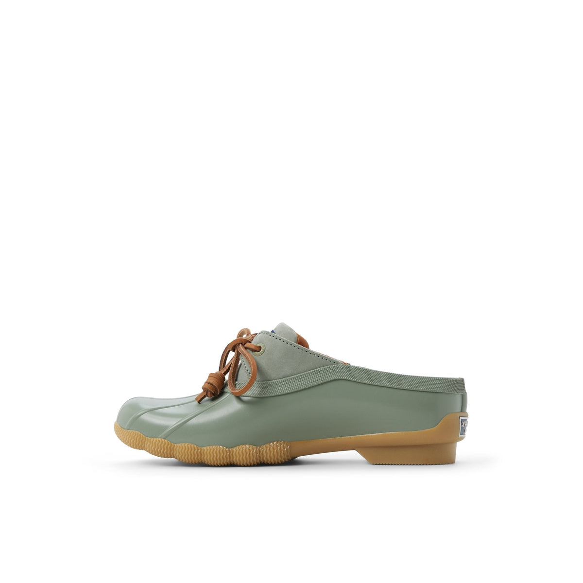 Sperry Saltwater Duck Mule Clog Olive