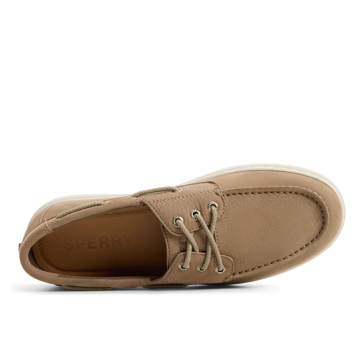 Sperry Como Moc Cup Sole Boat Shoe Taupe