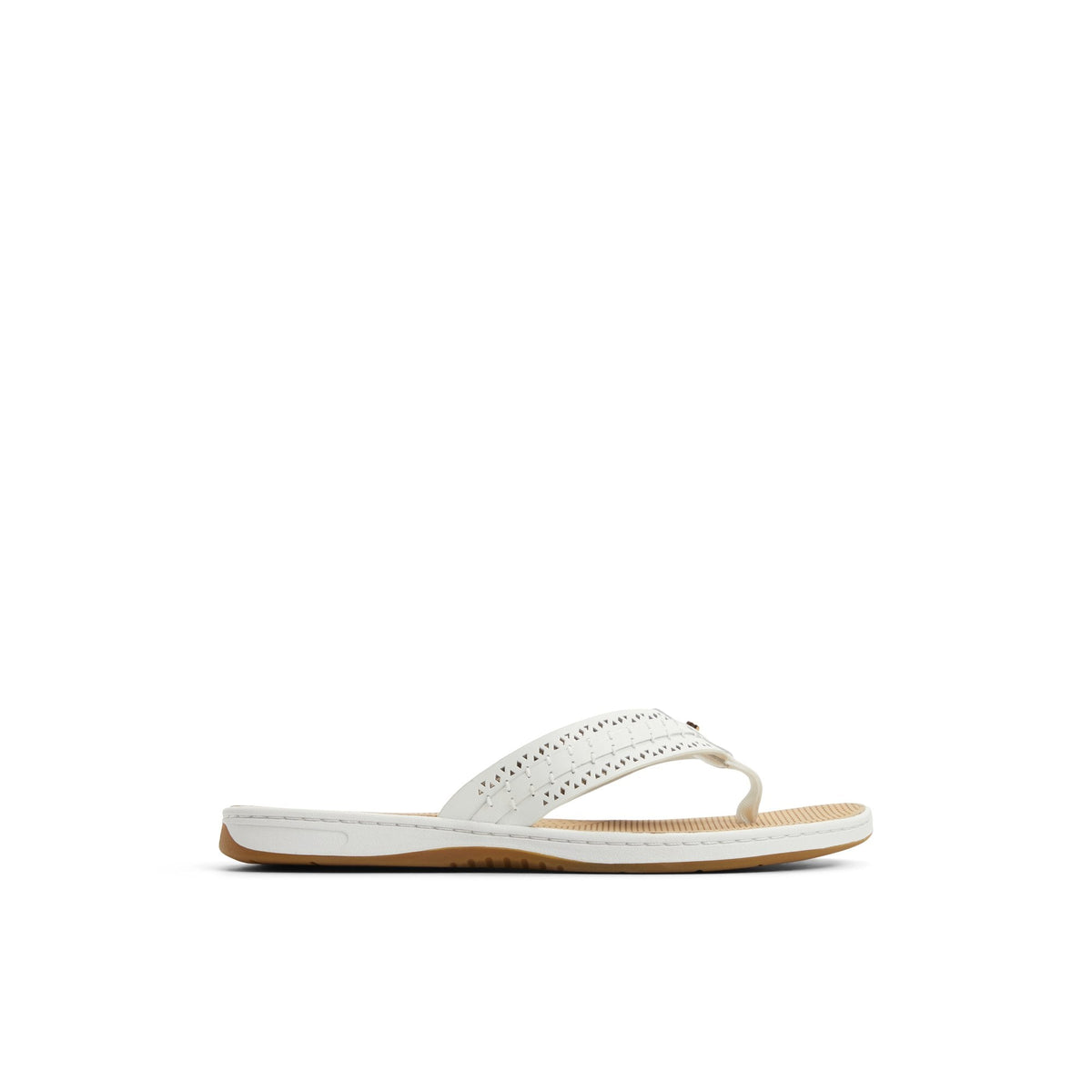 Sperry Seafish 3 Flip Flop Sandal White