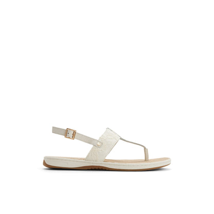Sperry Sunfish Thong Sandal Cream