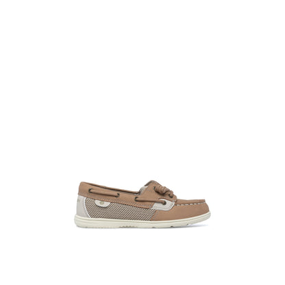 Sperry Shoresider 3‑Eye Junior Boat Shoe Brown