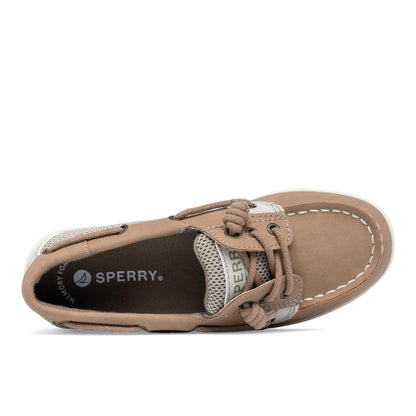Sperry Shoresider 3‑Eye Junior Boat Shoe Brown