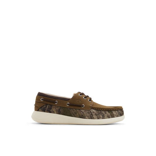 Sperry Harpoon 3-Eye Boat Shoe Green w/print