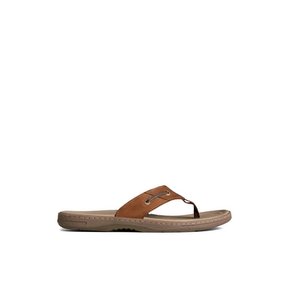 Sperry Baitfish Leather Flip Flop Brown