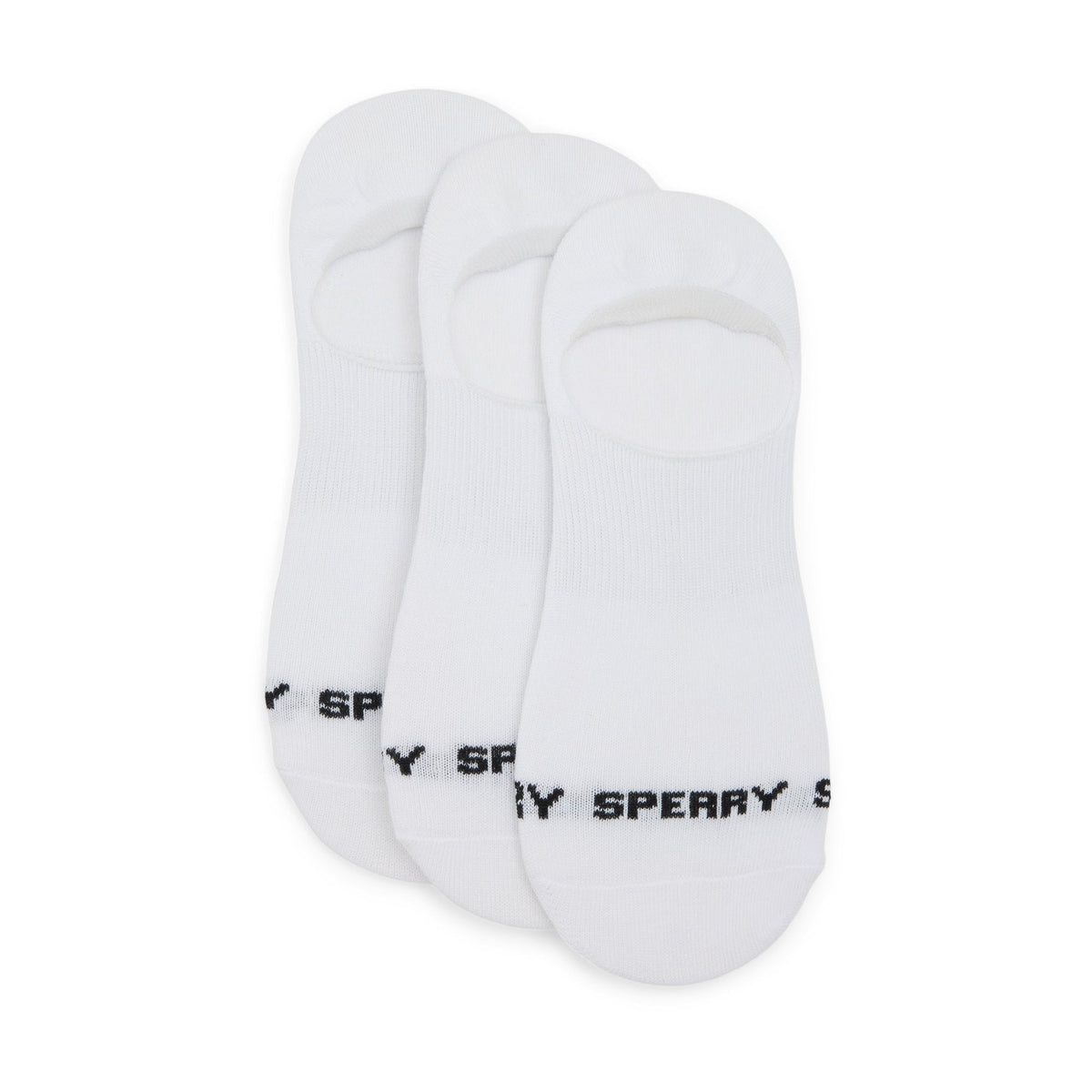 Sperry Mens 3-Pack Arch Socks Open white