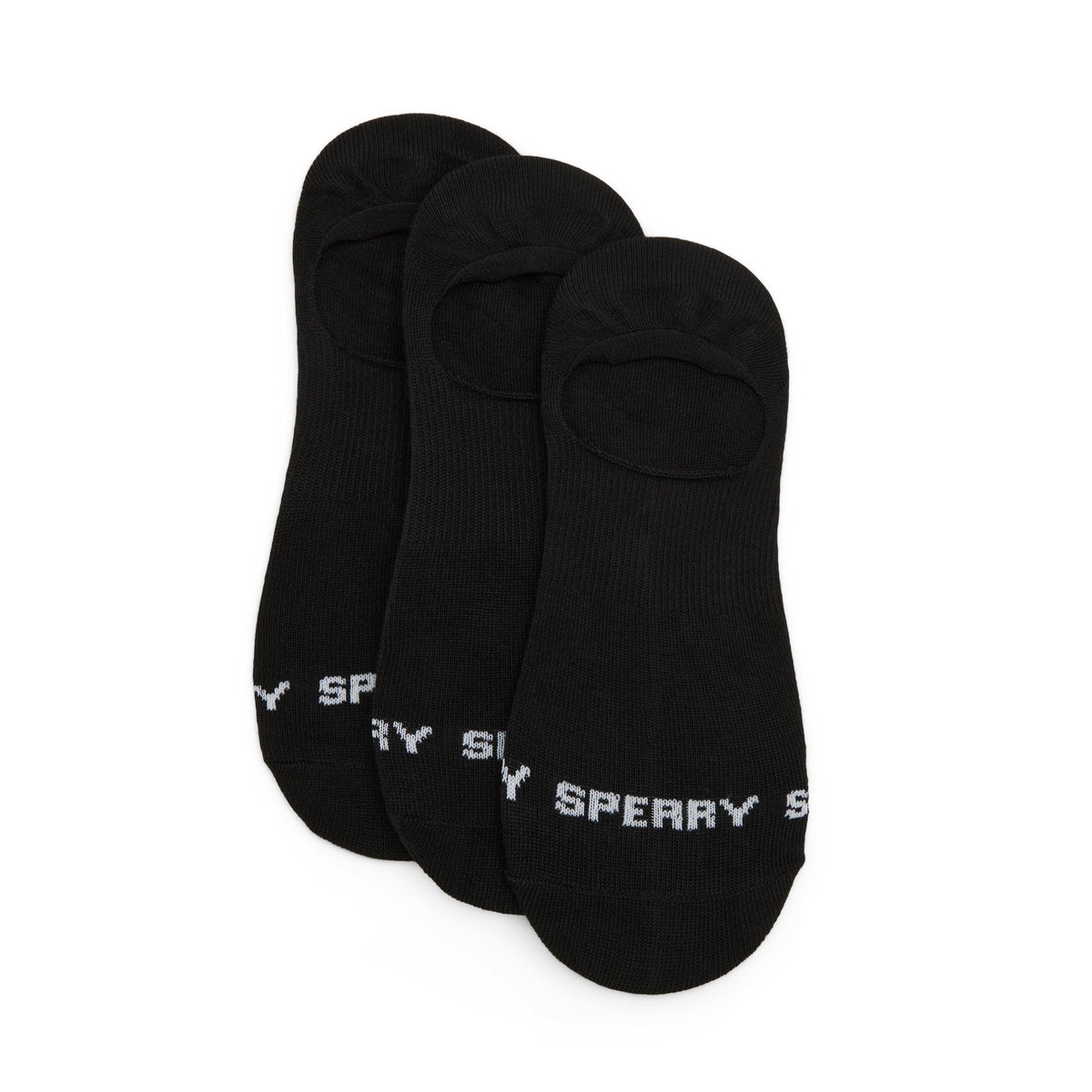 Sperry Mens 3-pack Arch Socks Black