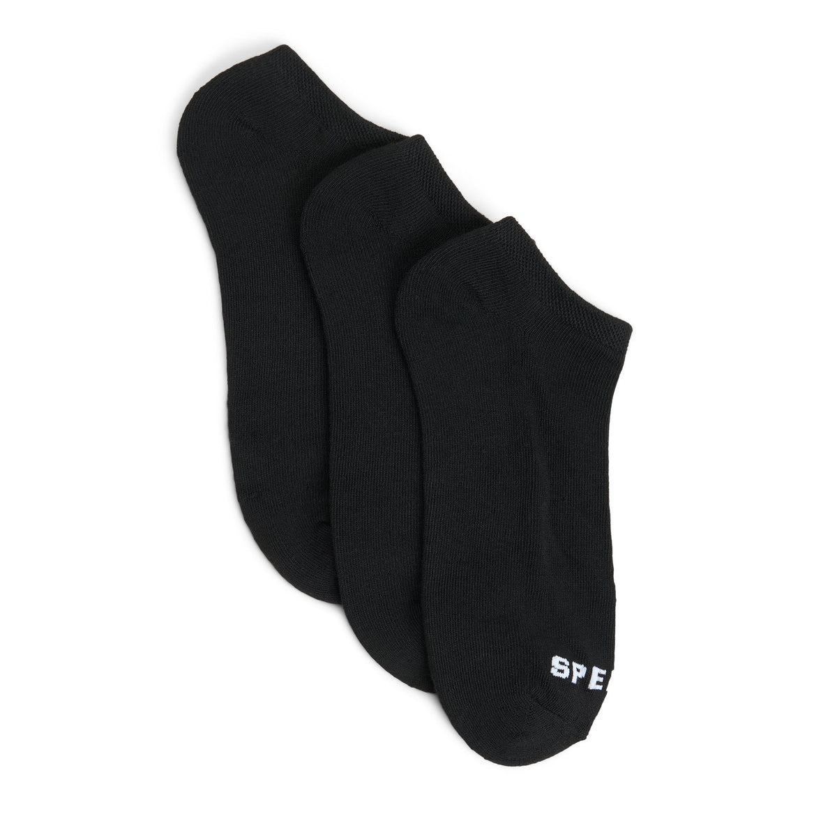 Sperry Mens 3-Pack Ankle Socks Black