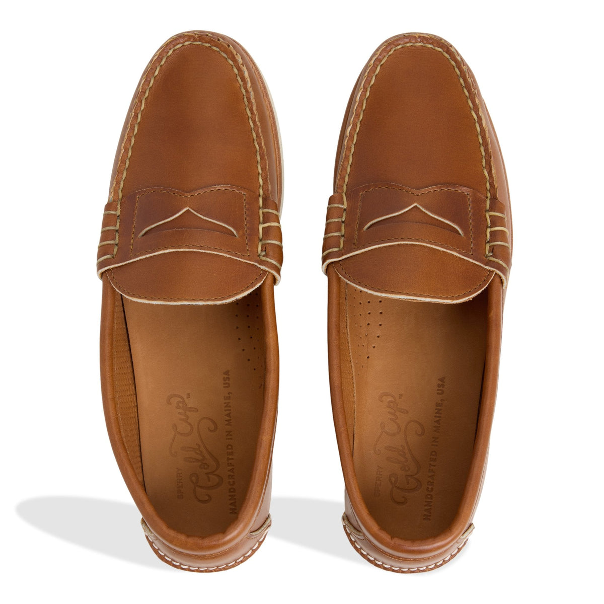 Sperry Made in Maine Vibram Penny Loafer Tan