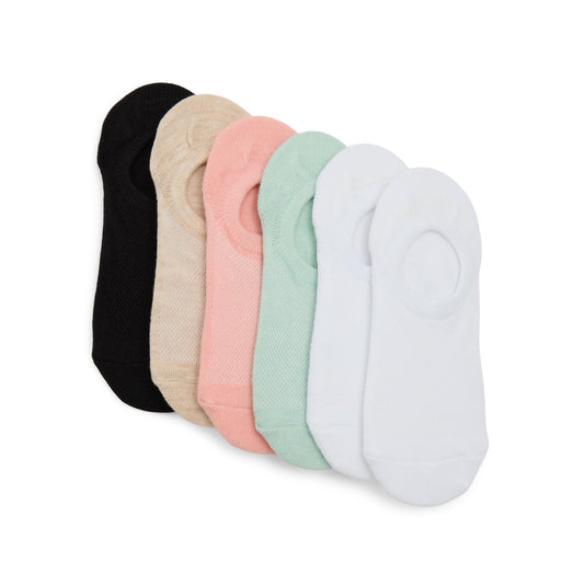 Sperry Ladies 6-pack No-Show Socks Aqua