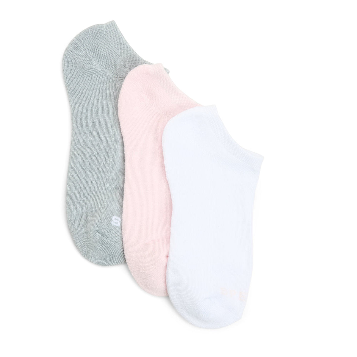 Sperry Ladies 3-Pack No-Show Socks Pink/white