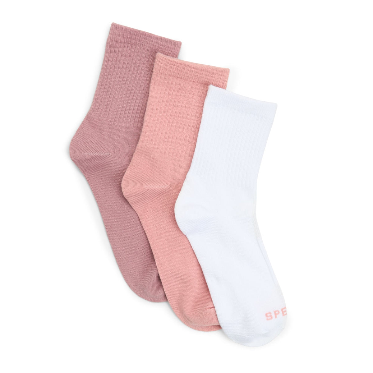 Sperry Ladies 3-Pack Short Crew Socks Coral