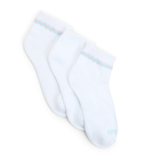 Sperry Ladies 3-pack Ankle Socks Open purple