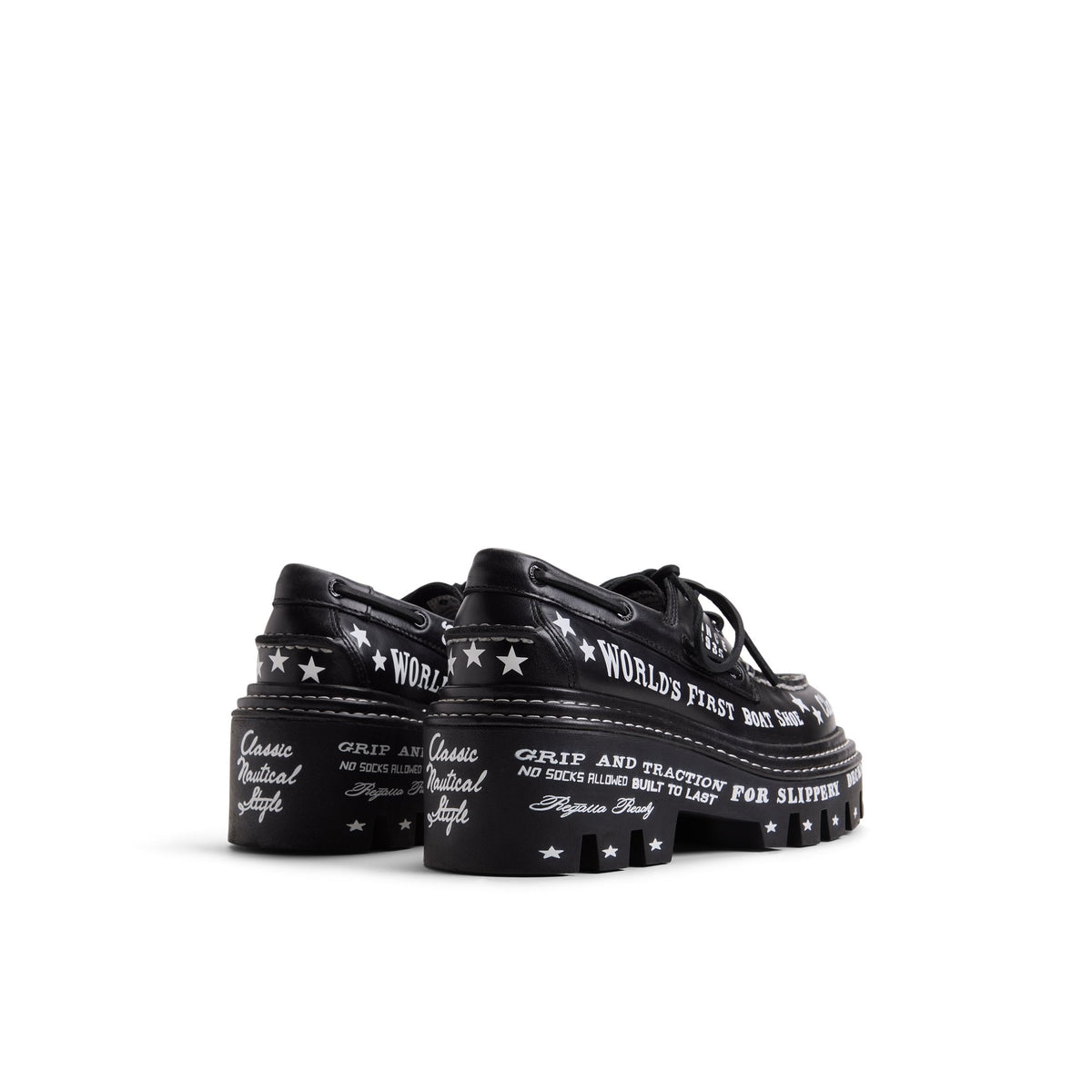 Sperry Sperry x MONSE Authentic Original 2-Eye Lug Boat Shoe Black graphic