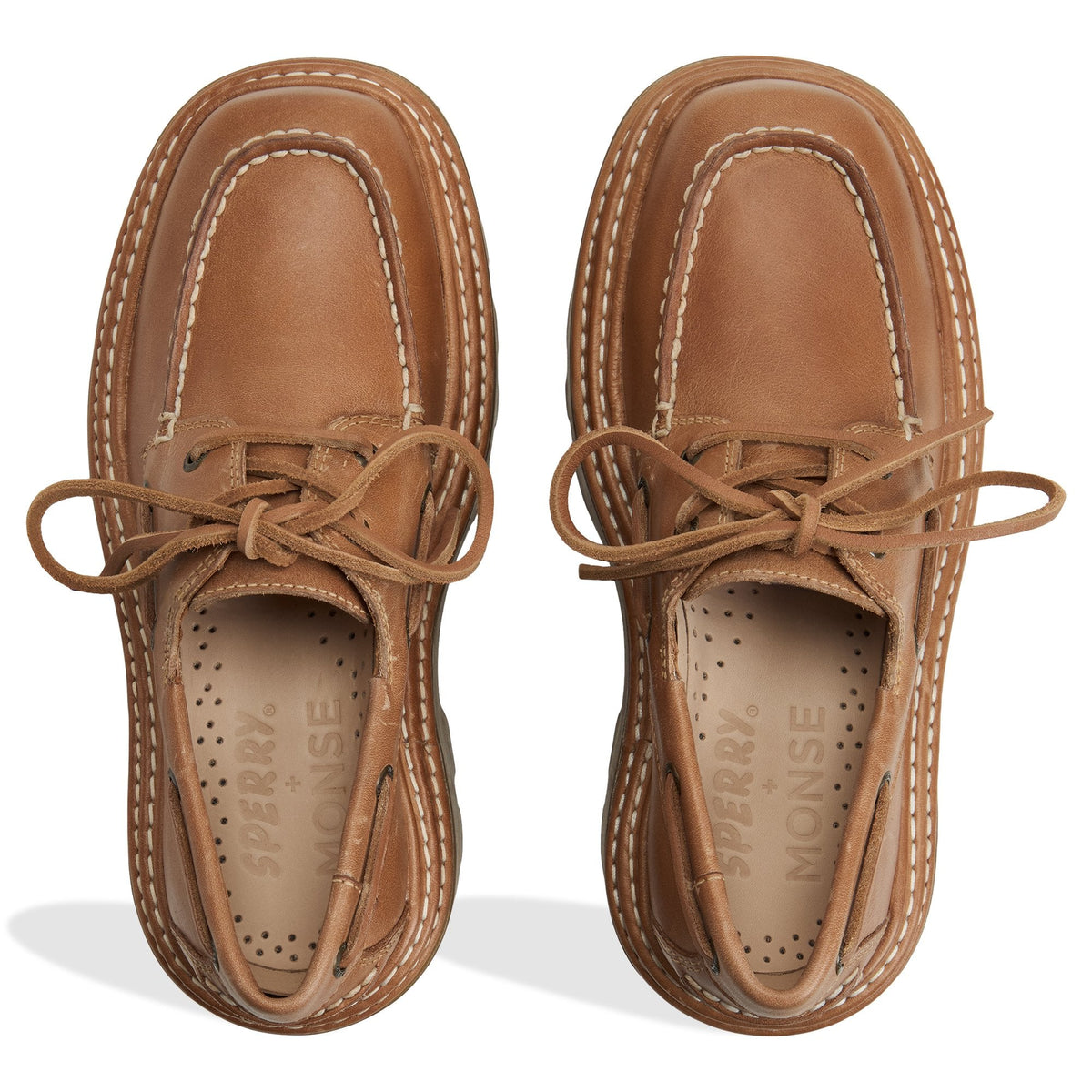 Sperry Sperry x MONSE Authentic Original 2-Eye Lug Boat Shoe Light brown